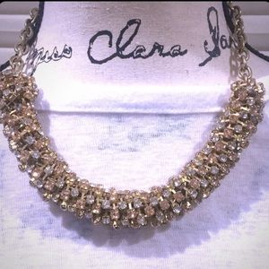 LOFT Thick Rhinestone Rope Necklace